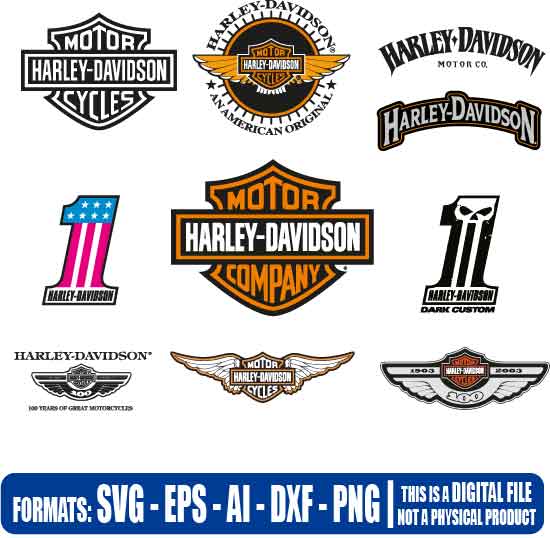 Harley Davidson pack 2 - Vectorisvg - Multipurpose, svg, dxf, eps, ai ...