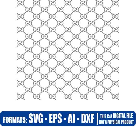 Download Gucci Pattern Vectorisvg Multipurpose Svg Dxf Eps Ai Cricut Silhouette