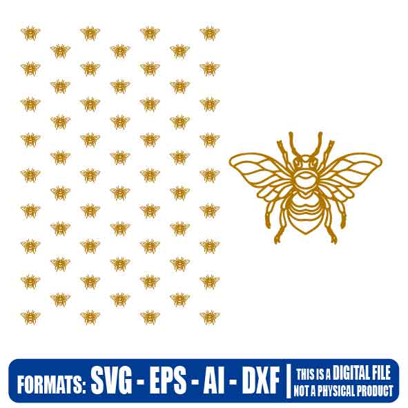 Download Bee Svg Vectorisvg Multipurpose Svg Dxf Eps Ai Cricut Silhouette