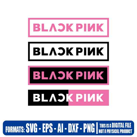 BlackPink Logo SVG, Black Pink, KPOP, Group, Music, Girl Group ...