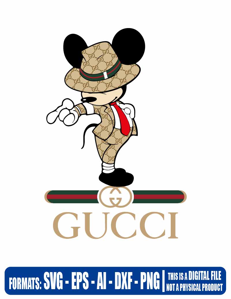 Gucci mickey michael jackson, disney, Multipurpose, svg, cut, dxf, eps ...