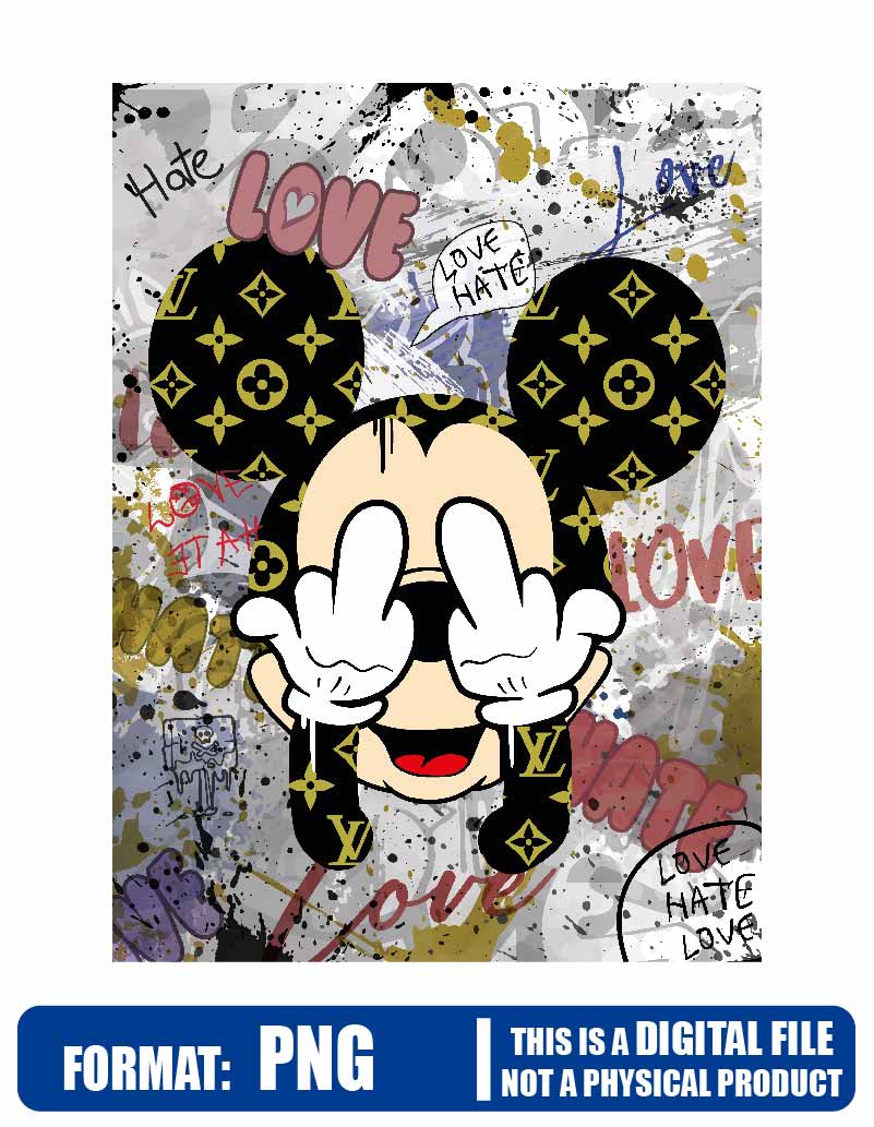 ▷ Mickey Love LV by Alik999, 2021, Print