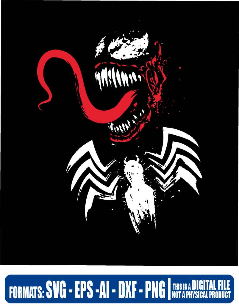 Venom and spiderman grunge, marvel, spiderman, Multipurpose, svg, cut