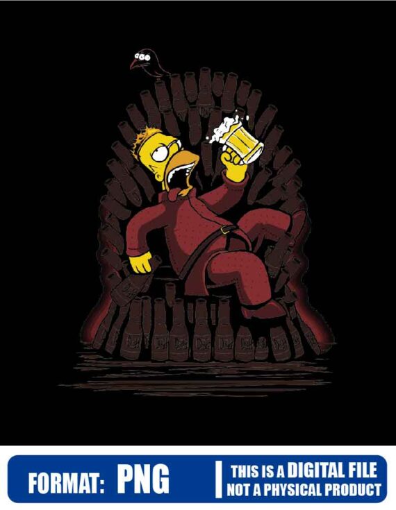 The simpsons homer game of beers, PNG, High Resolution, PNG, clip art, sublimation, instant download, High Resolution, printable, t-shirt shirt file art, print art, Scalable Graphics, dtf